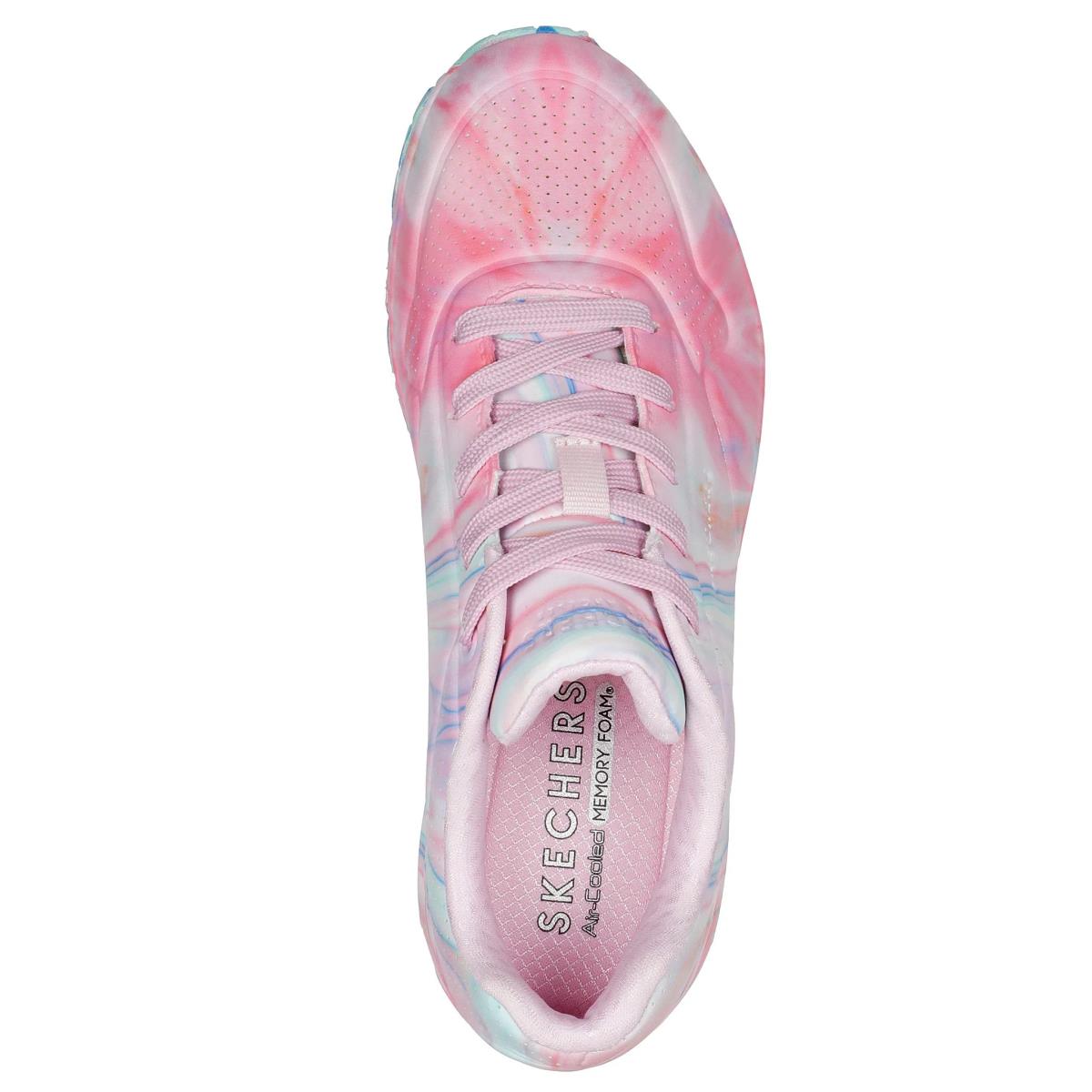 Skechers Street Women`s Uno Like Water 155137 Pink Multi Athletic Casual Shoes Pink/Multi