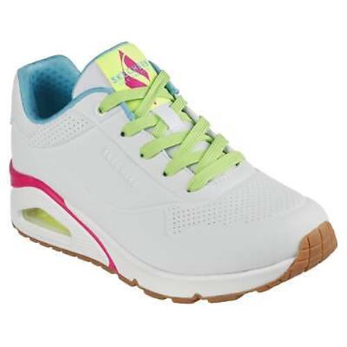 Skechers Street Women`s Uno Neano 155184 White Multi Athletic Casual Shoes