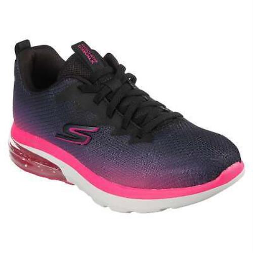 Skechers Womens 124348 Go Walk Air 2.0 Quick Breeze Athletic Shoes Black Pink