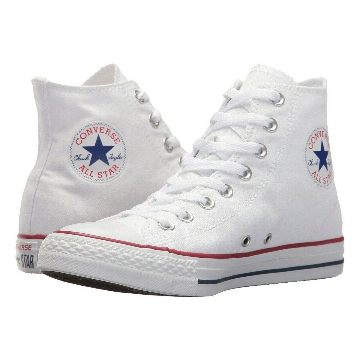 Converse Men`s Chuck Taylor All Star Classic High Top Sneaker Shoes Optical White