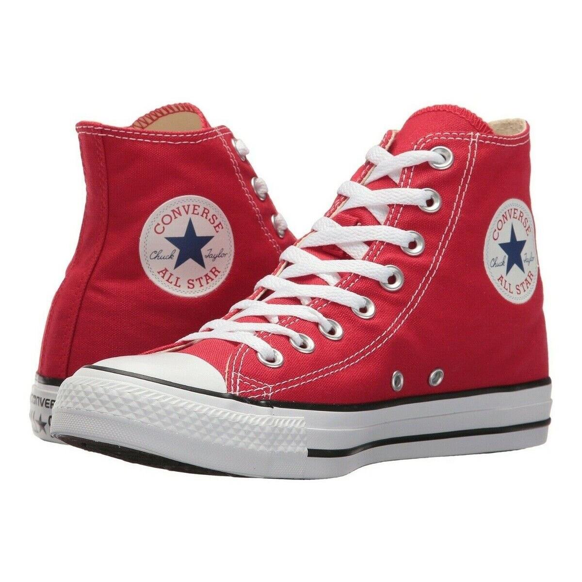 Converse Men`s Chuck Taylor All Star Classic High Top Sneaker Shoes Red