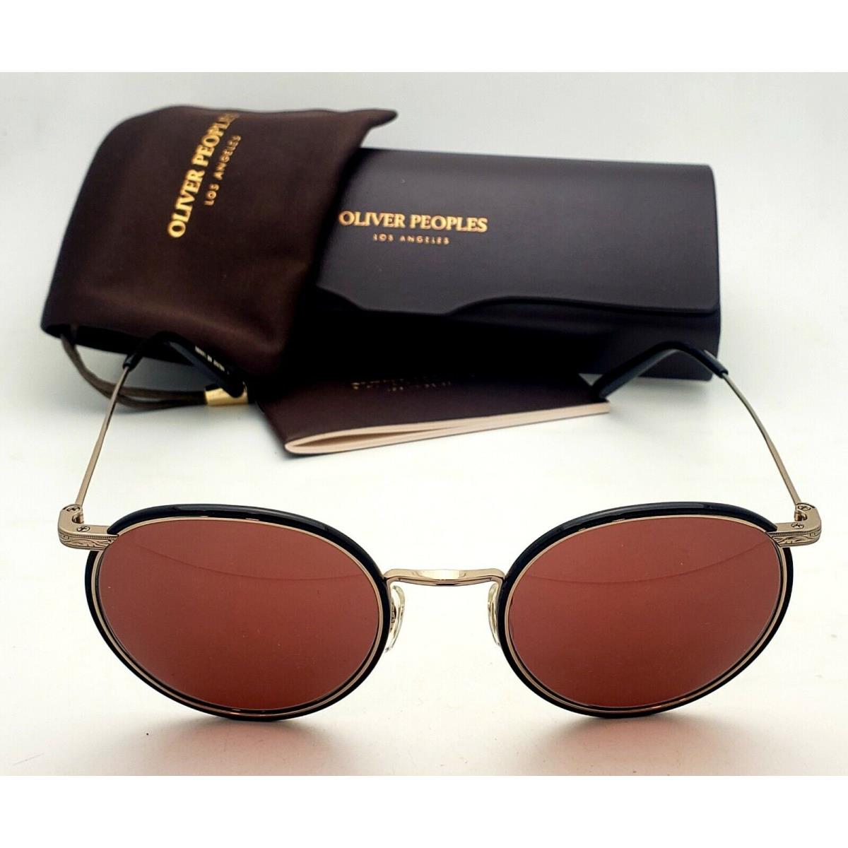Oliver Peoples Casson Sunglasses 1269ST 5035C5 Gold Black Frame Red ...