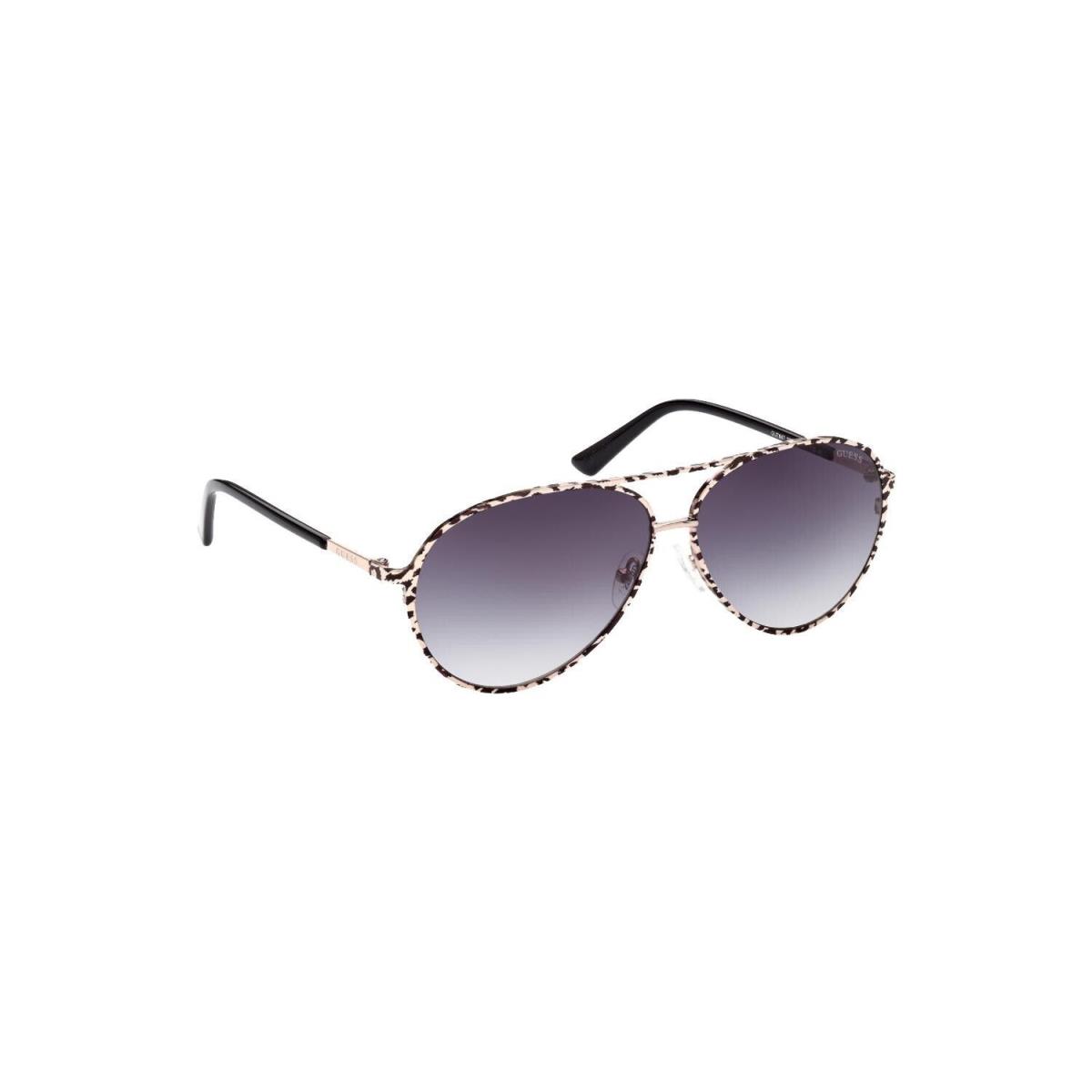 Guess GU 7847 28B Sunglasses Shiny Rose Gold Gradient Smoke