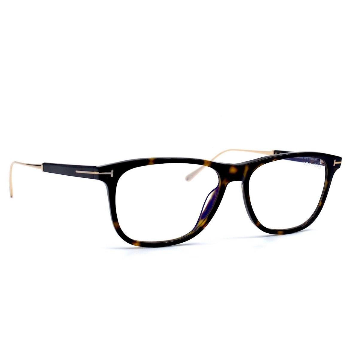 Tom Ford TF5589-B 052 Blue Block Havana Titanium Eyeglasses