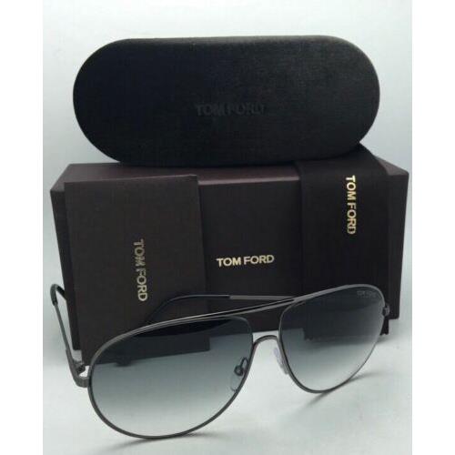 Tom Ford sunglasses CLIFF - Gunmetal / Black Frame, Grey Gradient Lens 1