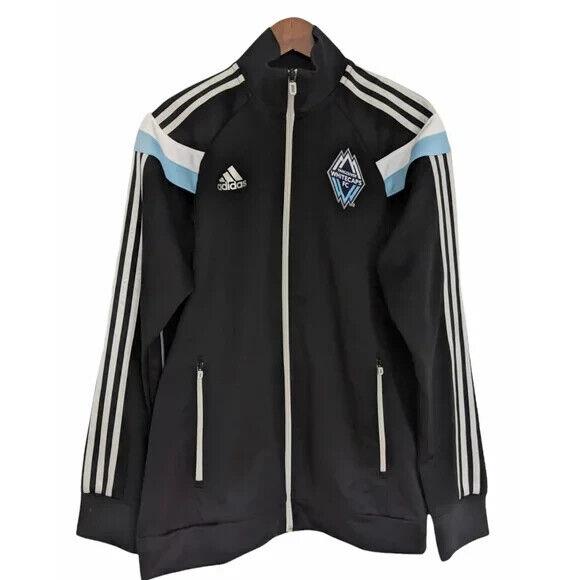 Adidas Vancouver Whitecaps FC Black Anthem Full Zip Jacket Sz/m