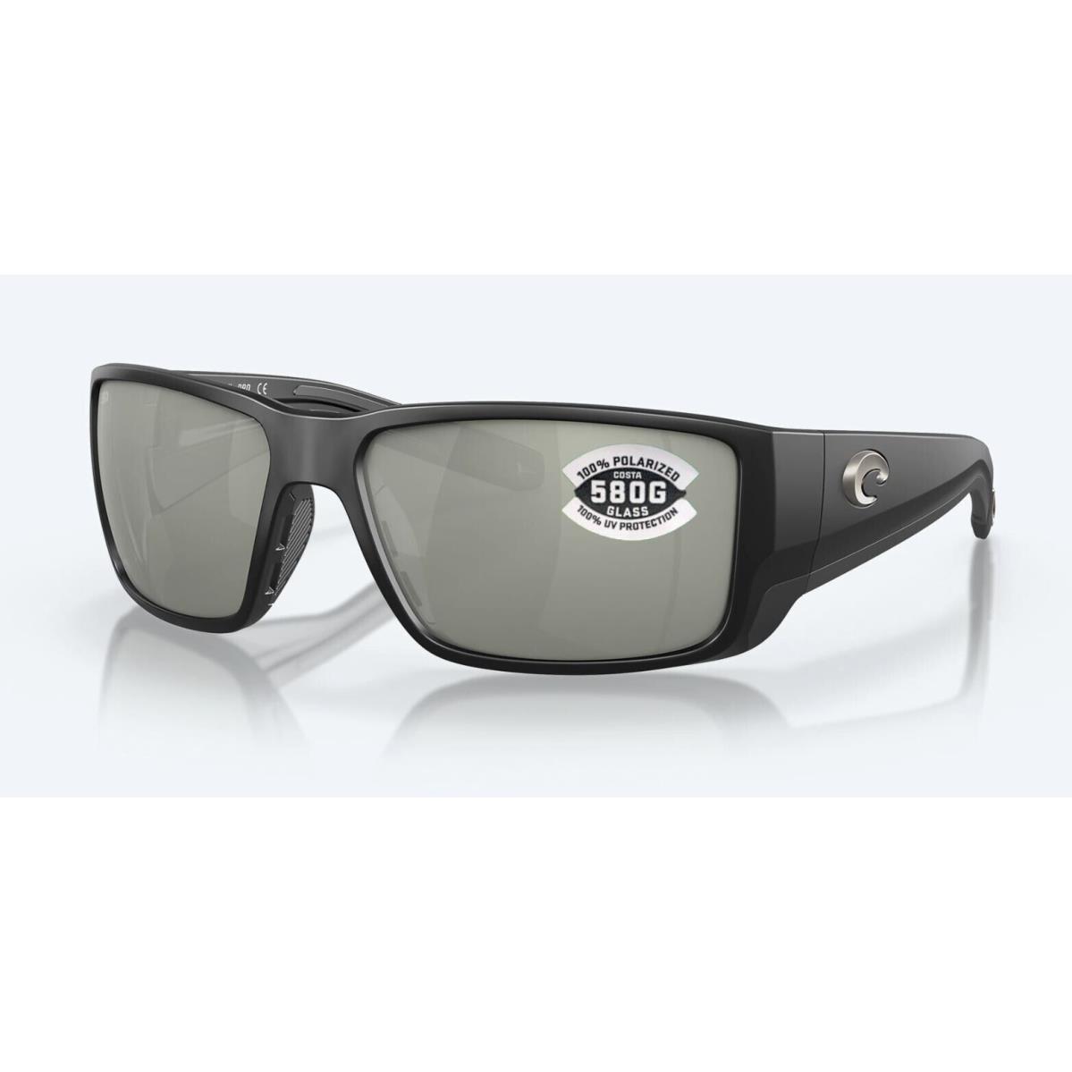 Costa Del Mar Blackfin Pro Matte Black / Gray Silver Mirror Glass 580G