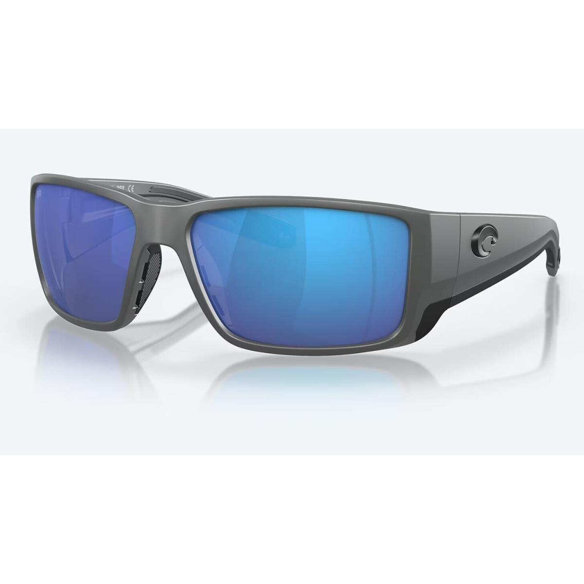 Costa Del Mar Blackfin Pro Matte Gray / Blue Mirror Polarized Glass 580G