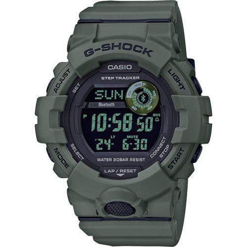 Casio G-shock GBD800UC-3A G-squad Bluetooth Military Green Resin Watch