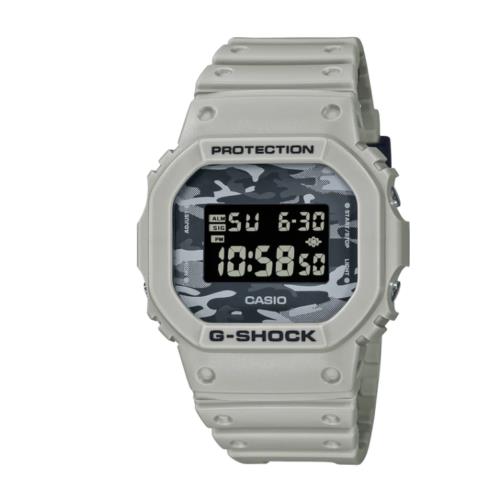 Casio G-shock Digital Gray Dial Resin Strap Men`s Watch INT-DW-5600CA-8DR