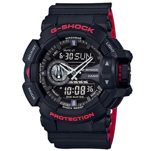 Casio G-shock Analog Digital Black Resin Round Men`s INT-GA-400HR-1ADR Watch