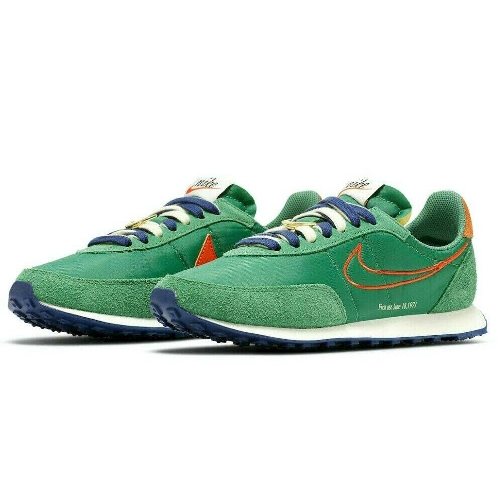 Nike Waffle Trainer 2 Mens Size 9.5 Sneaker Shoes DH4390 300 Green Noise