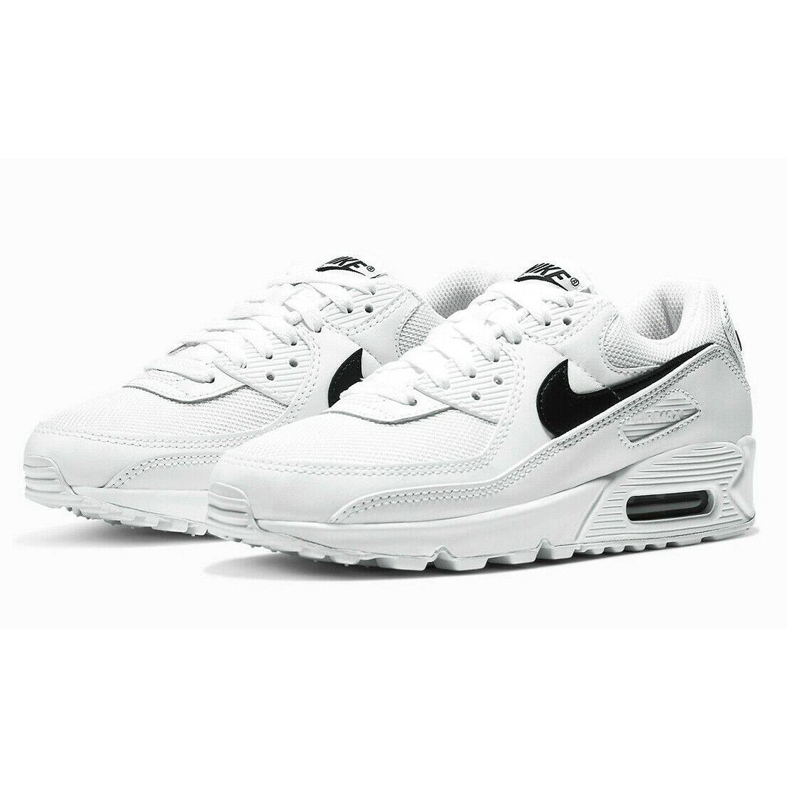 Nike Air Max 90 Womens Size 6.5 Sneaker Shoes CQ2560 101 White Black