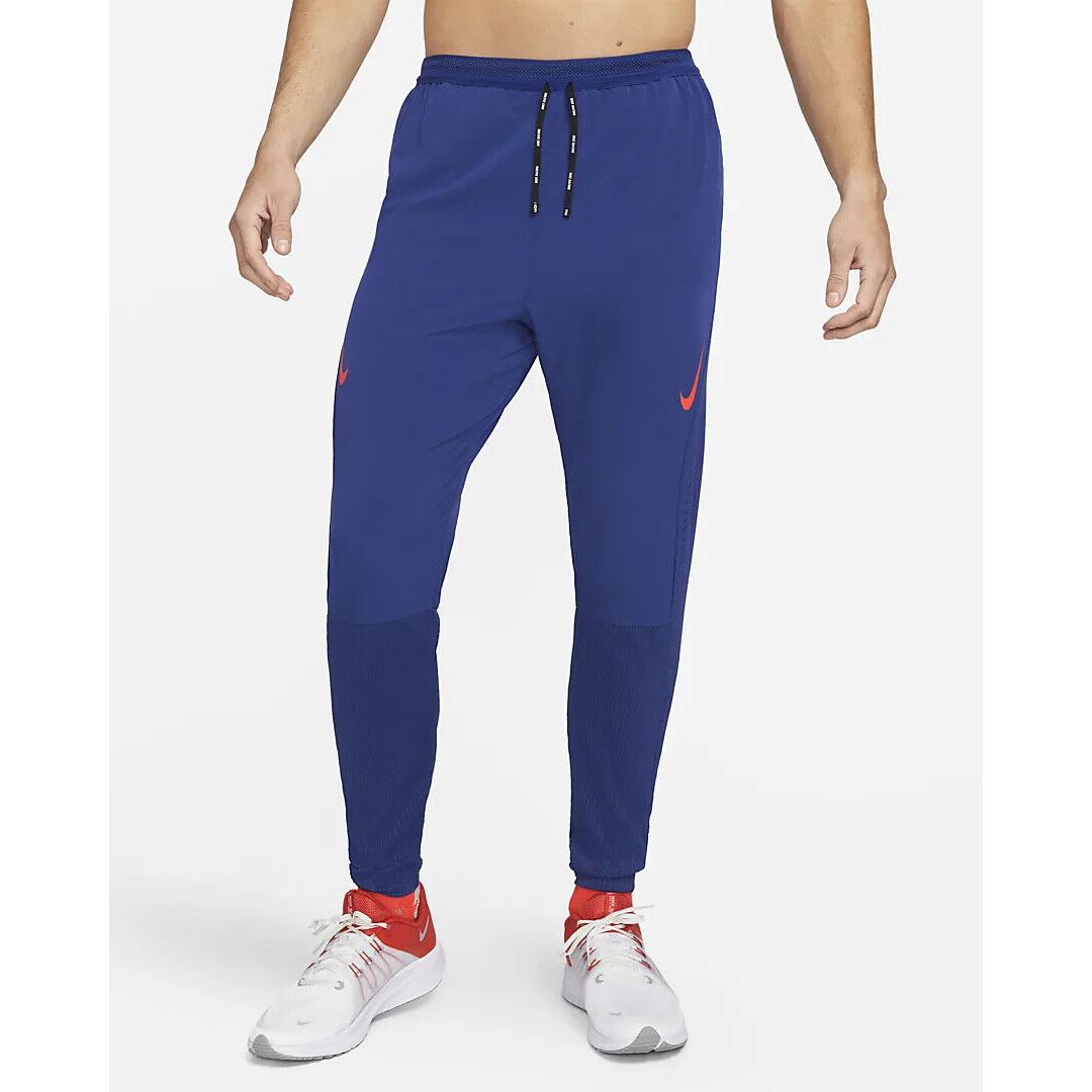 Nike Dri-fit Adv Aeroswift Men`s Racing Pants Deep Royal Blue Size L DM4615-455