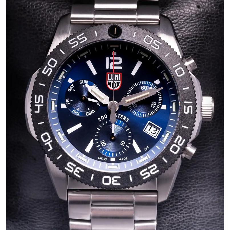 Luminox Pacific Diver Sapphire Blue Dial Chronograph Men`s Watch XS.3144