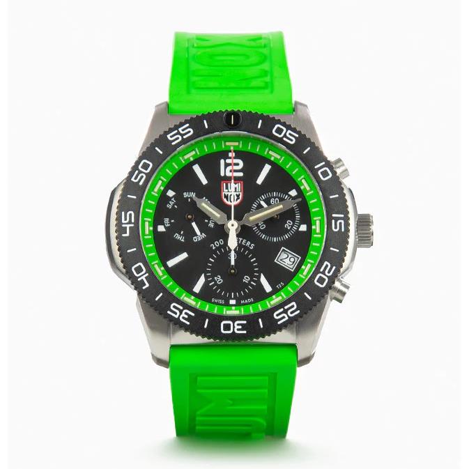 Luminox Pacific Diver Green Sapphire Black Chronograph Men`s Watch XS.3157.NF