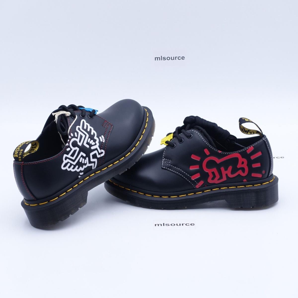 Size 5 US / UK 3 Women`s Dr. Martens Keith Haring 1461 Leather Oxford Shoes