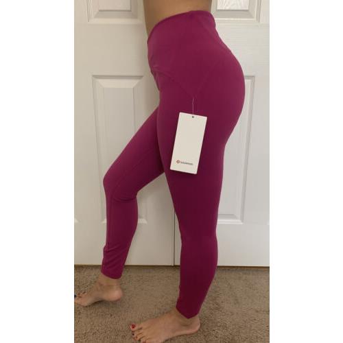 Lululemon Size 8 Instill HR Tight 25 Magenta Purple Mgpr Smoothcover Pant Yoga