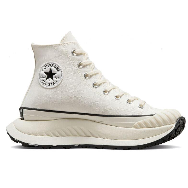 Converse Men`s Chuck 70 At-cx High Top Canvas Shoes Foam Insole Rubber Outsole White/Egret/Black