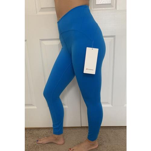 Lululemon Size 12 Instill HR Tight 25 Poolside Blue Plsi Smoothcover Pant Yoga