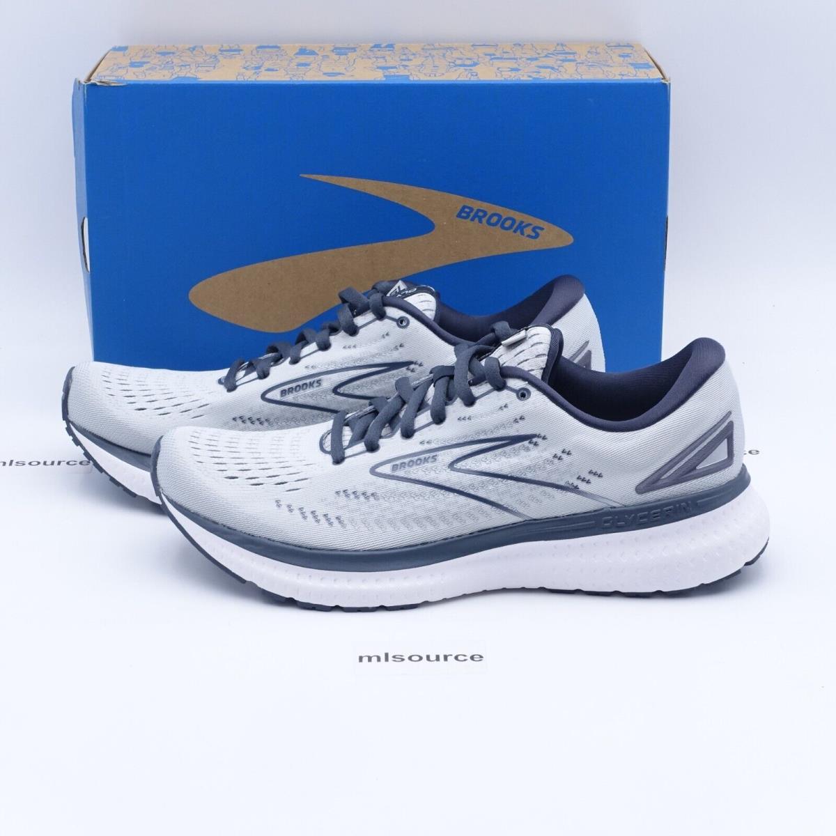 Size 10 Women`s Brooks Glycerin 19 Running Shoes 120343-1B-085 Grey/ombre/white