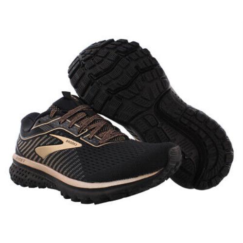 womens brooks ghost 12 black and gold