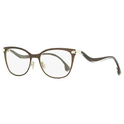 Jimmy Choo Oval Eyeglasses JC256 12R Brown/bronze Glitter 51mm