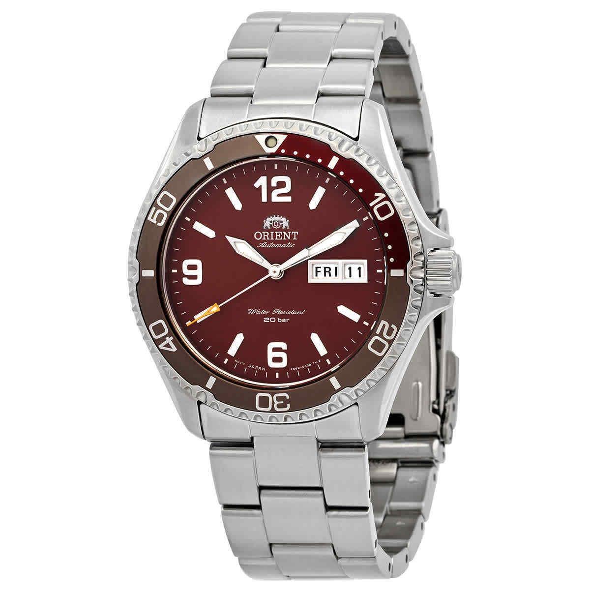 Orient Automatic Red Dial Men`s Watch RA-AA0820R19B - Dial: Red, Band: Silver, Bezel: Red