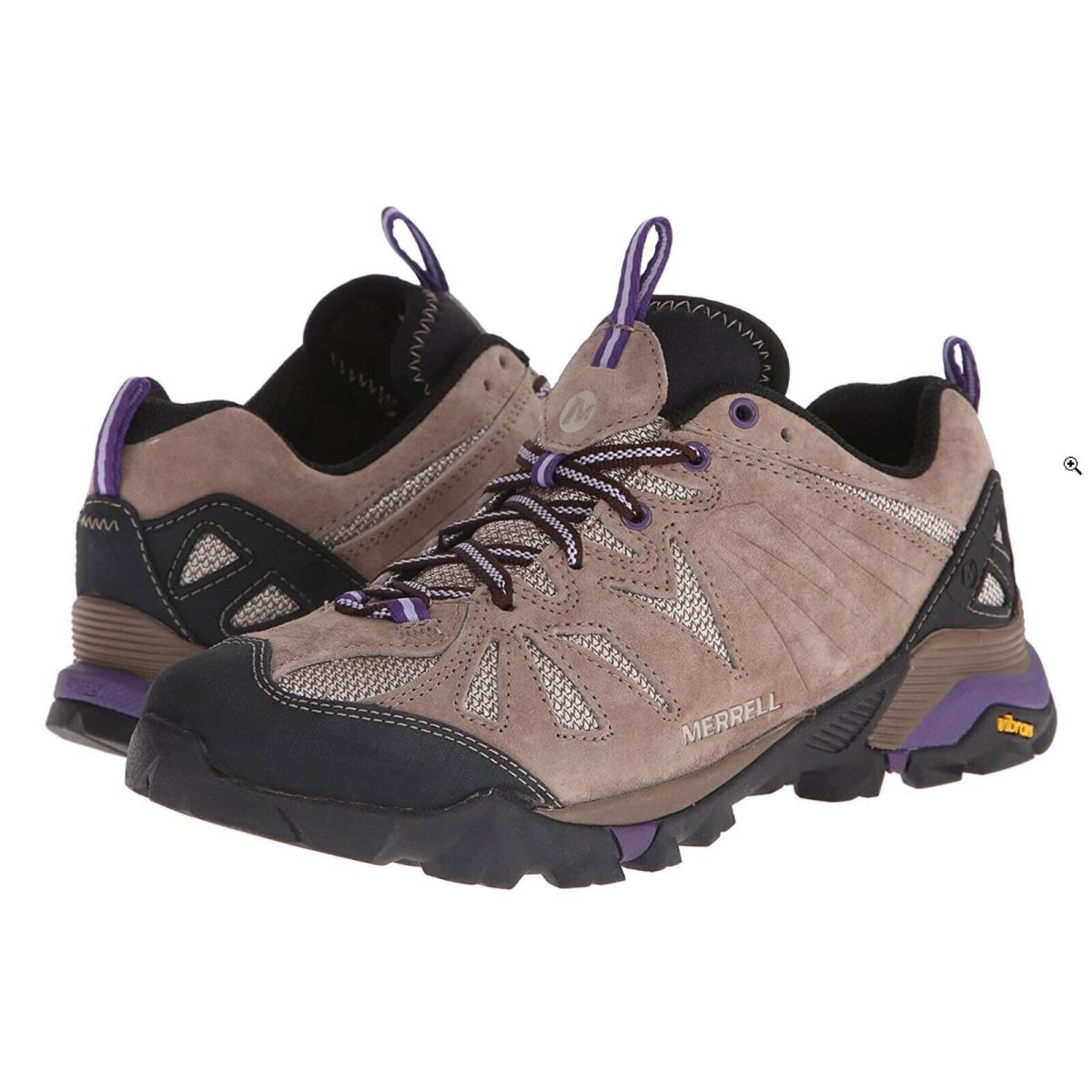 Merrell Women Capra Hiking Shoes Taupe 8M US