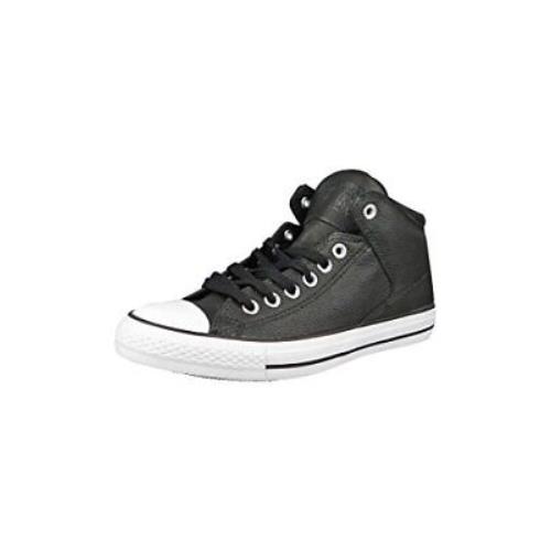 Converse All Star High Street HI Top Shoes Black Black White Size 10