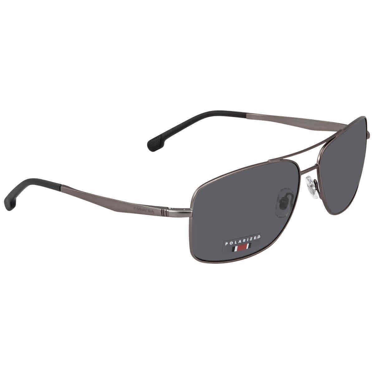 Carrera Polarized Grey Rectangular Men`s Sunglasses Carrera 8040/S 0R80/M9 60