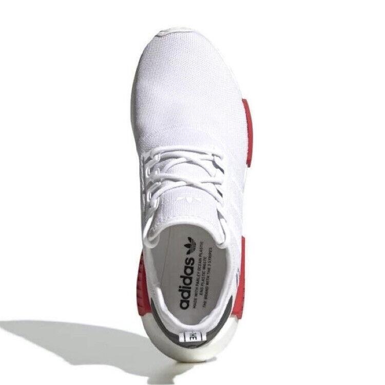 Adidas shoes Originals - White , Cloud White / Cloud White / Vivid Red Manufacturer 9