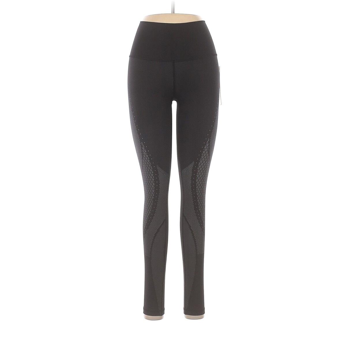 Lululemon Athletica Black Gray Mapped Out High-rise Tight 28 Leggings - US 6