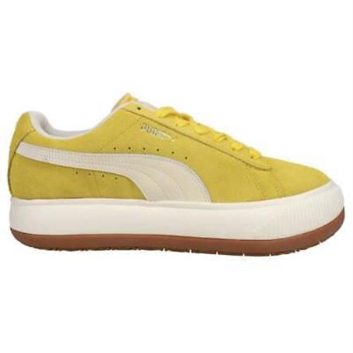 Puma 381650-03 Suede Mayu Up Platform Womens Sneakers Shoes Casual - Yellow