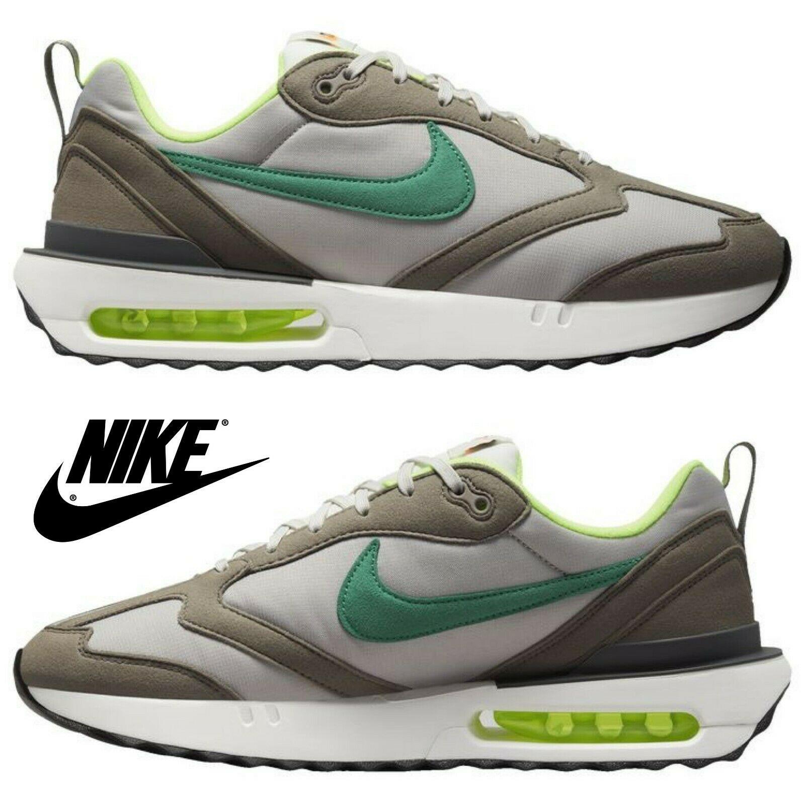 Nike Air Max Dawn Next Nature Men`s Sneakers Running Athletic Comfort Shoes - Gray , Green/Grey Maufacturer