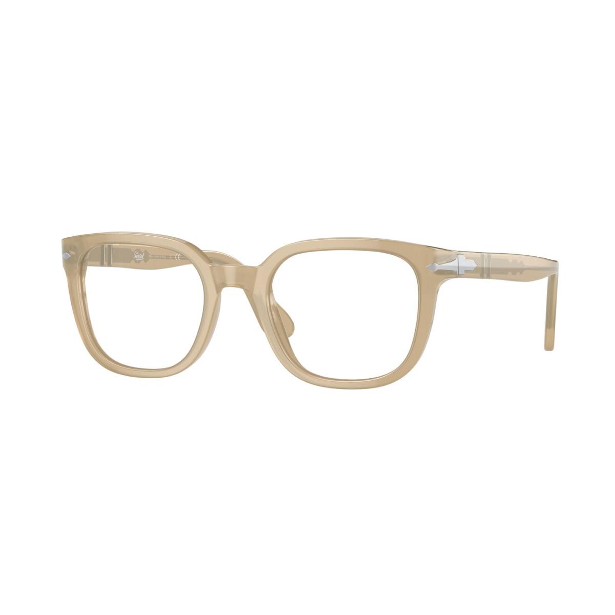 Persol PO3263V 1169 Square Beige Opal Demo Lens 50 mm Unisex Eyeglasses