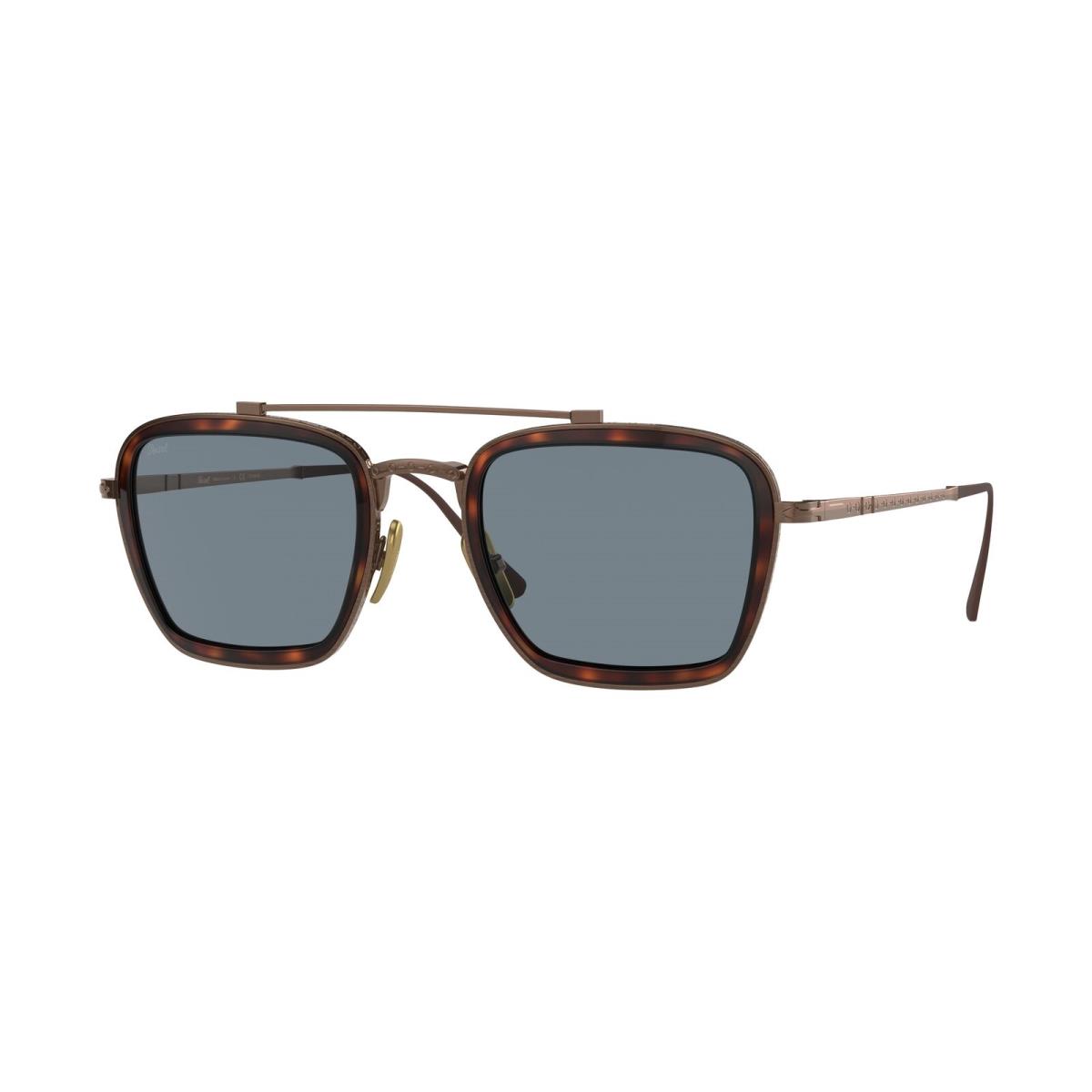 Persol PO5012ST 801656 Pillow Brown Light Blue + Ar 49 mm Unisex Sunglasses