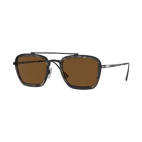 Persol PO5012ST 801557 Pillow Black Brown Polar 49 mm Unisex Sunglasses