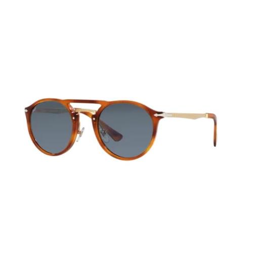 Persol 0PO3264S 96/56 Terra di Siena/light Blue Unisex Sunglasses