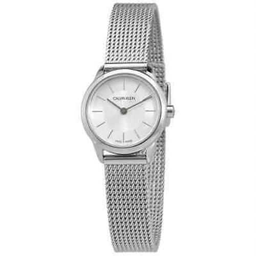 Calvin Klein Minimal Quartz Silver Dial Ladies Watch K3M23126 - Silver Dial, Silver-tone Band