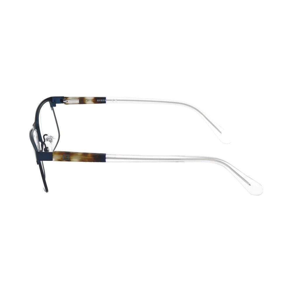 Guess GU1972 091 Blue Metal Half Rim Optical Eyeglasses Frame 53-15-145 1972 AB