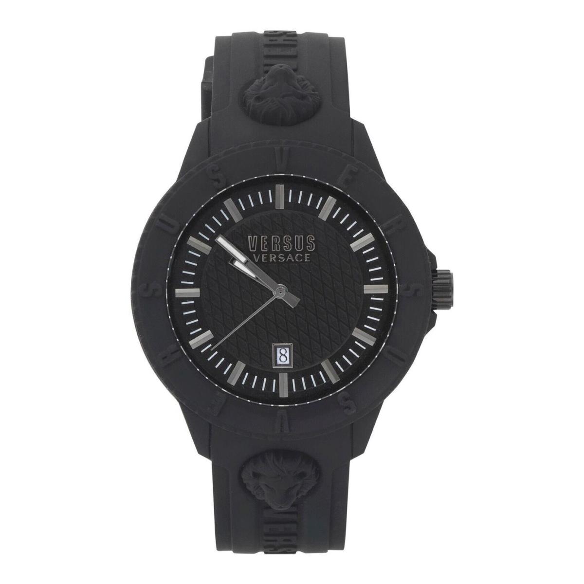 Versus Versace Mens Black 43 mm Tokyo Watch VSPOY2318 - Dial: Black, Band: Black, Bezel: Black