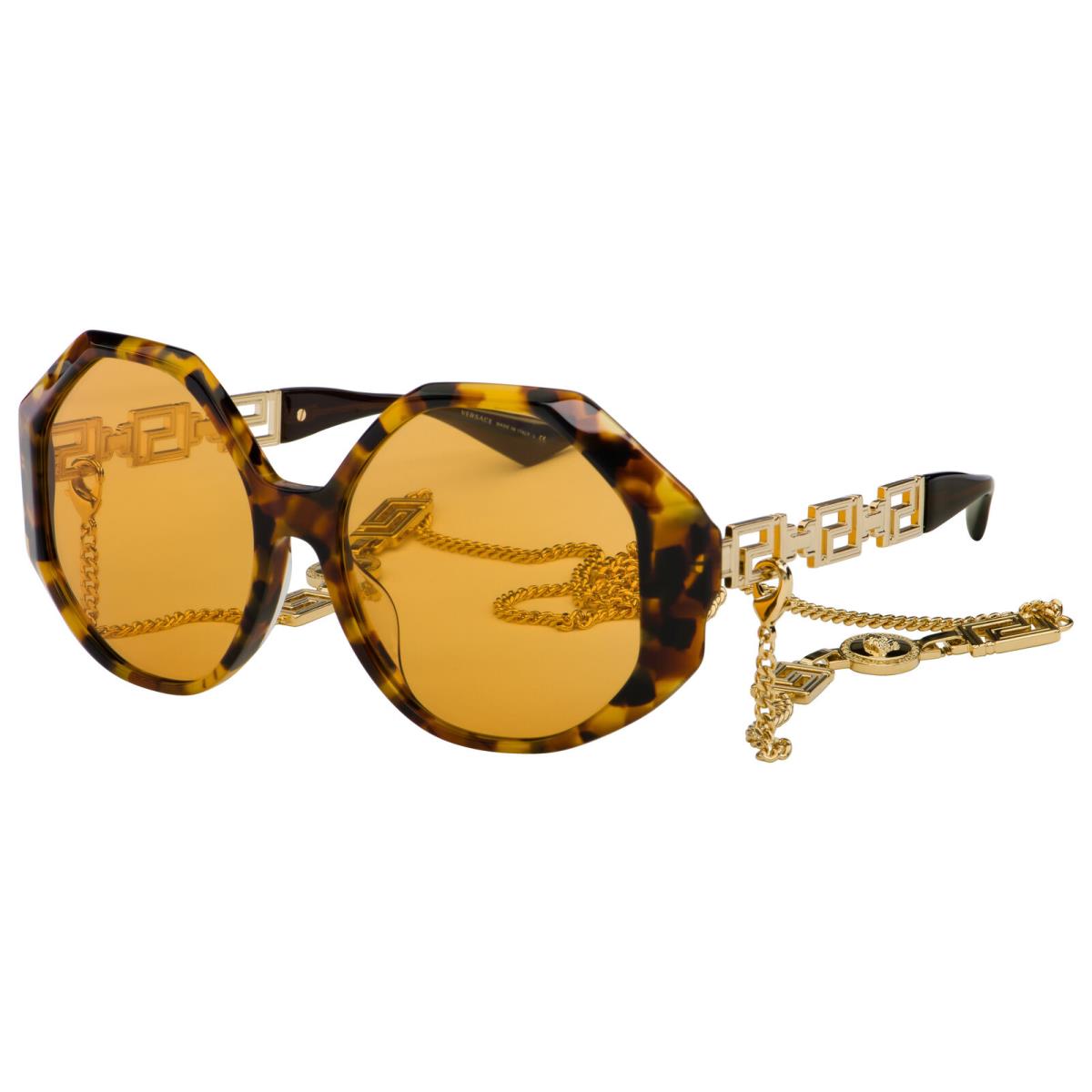 Versace Sunglasses VE4395F 51197 59mm Havana / Orange Lens