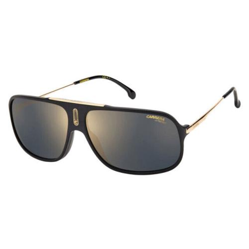 Carrera Grey Gold Mirror Pilot Unisex Sunglasses COOL65 0I46/JO 64