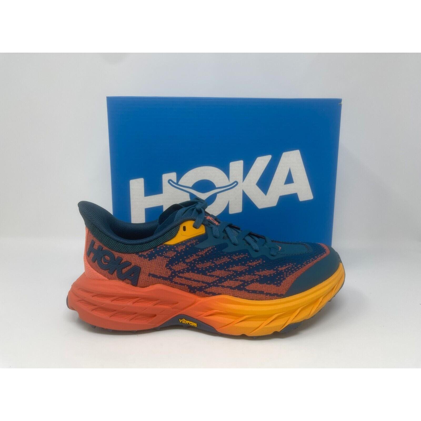 Hoka Women`s Speedgoat 5 Width Wide D Blue Coral Trail Running and Jogging Shoes