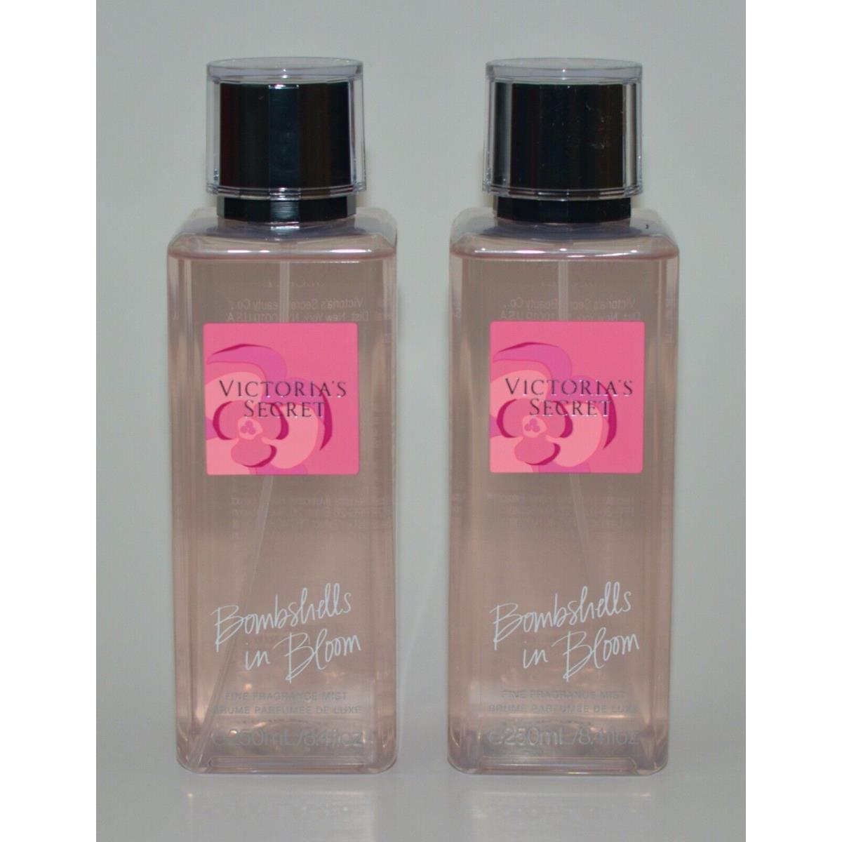 2 Victoria`s Secret Bombshells IN Bloom Fragrance Mist Body Spray 8.4OZ Large