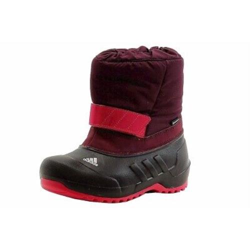 Adidas Girl`s Winterfun Girl K Primaloft Red/black Snow Boots Shoes