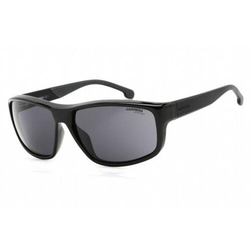 Carrera Men`s Sunglasses Full Rim Black Plastic Rectangular Shape 8038/S 0807 IR