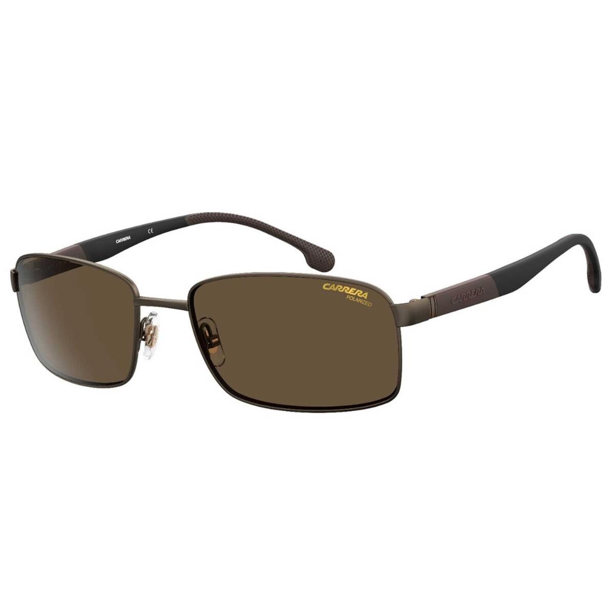 Carrera Men`s Sunglasses Polarized Bronze Lens Matte Bronze Frame 8037/S 0VZH SP