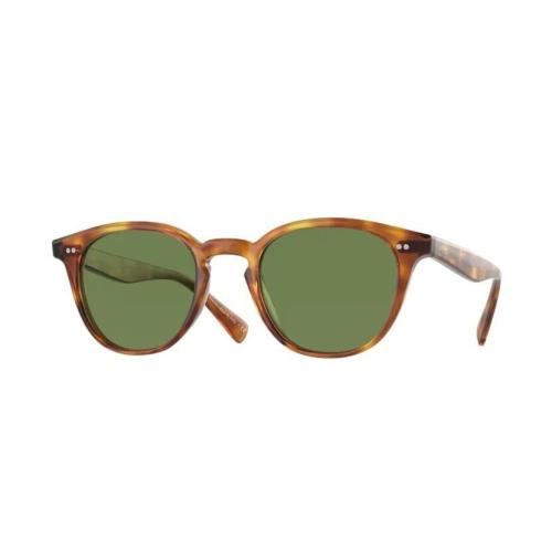 Oliver Peoples 0OV5454SU Desmon Sun 14834E Havana/vibrant Green Sunglasses - Havana Frame, Vibrant Green Lens